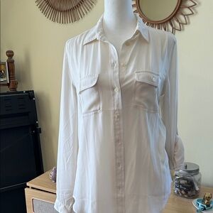 Women's Cream Button-Up Shirt